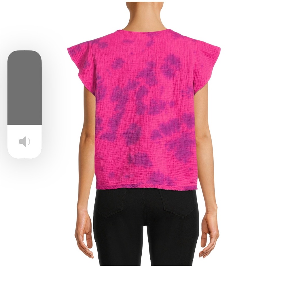 NEW! Time and Tru Tie-dye Sustainable 100% Cotton Top - Picture 5 of 12